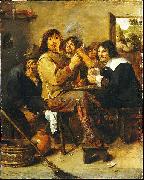 Adriaen Brouwer The Smokers France oil painting artist